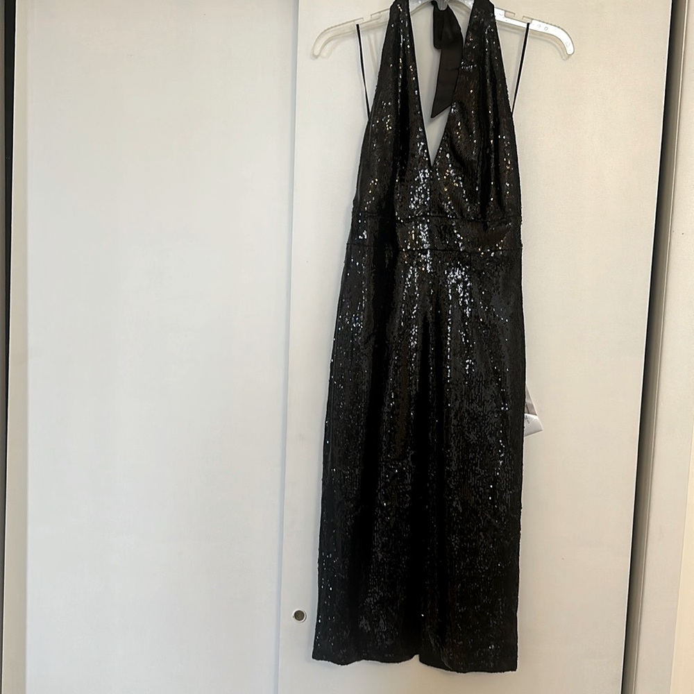 Sequin black dress